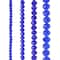 12 Packs: 4 ct. (48 total) Blue Faceted Glass Rondelle Beads by Bead Landing™